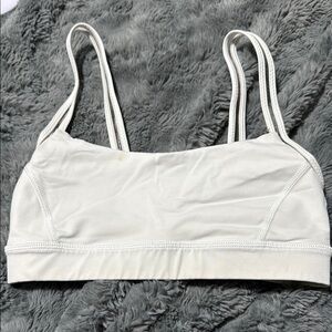 Women's lulu white sports bra